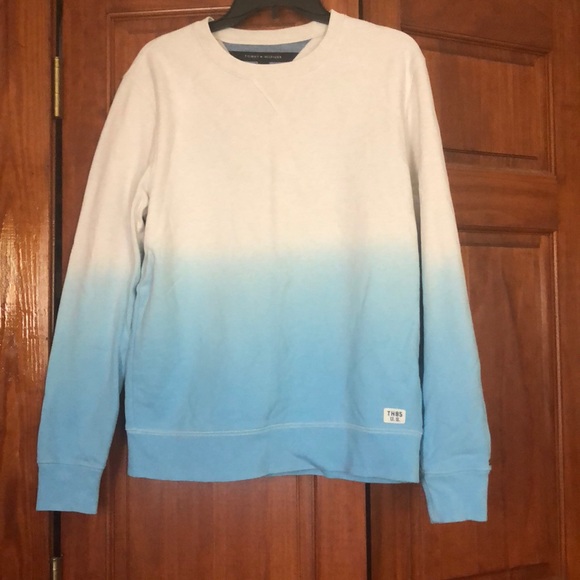 blue ombre sweatshirt